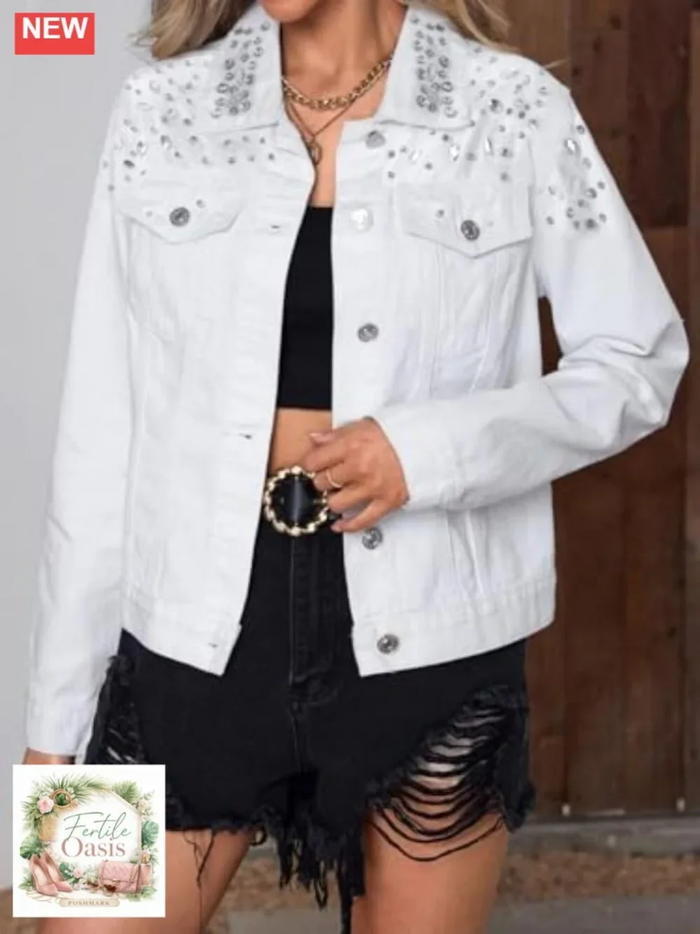 N/A rhinestone embellished